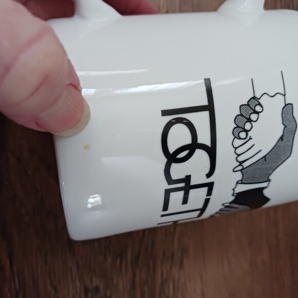 1996 Big Apple Round-Up Together We Can Handshake Coffee Cup Mug - Picture 6 of 6